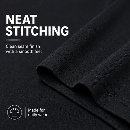 Men’s Lightweight 7-Piece Long-Sleeve T-Shirt Set for Spring & Autumn
